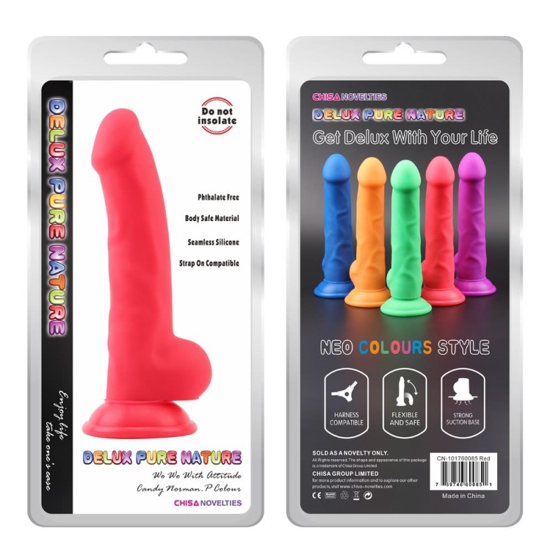 Dildo realistyczne penis naturalne przyssawka 21cm